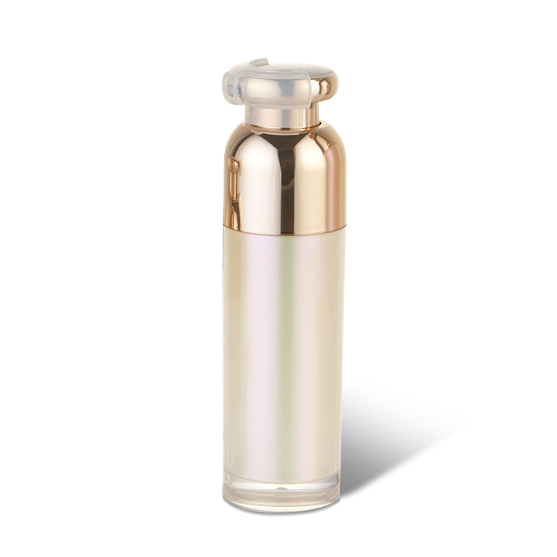 Embalaje cosmético de suero de botella sin aire de doble pared redonda de lujo YH-L30T