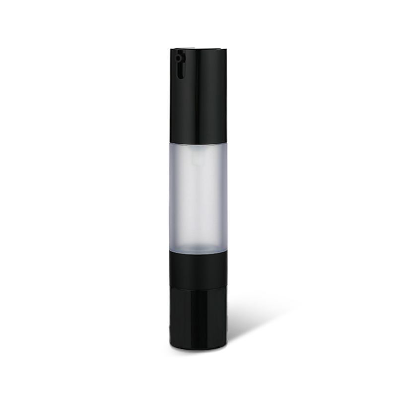 Botella sin aire redonda clásica con empaque de base de cepillo YH-L006-B ， 20ml