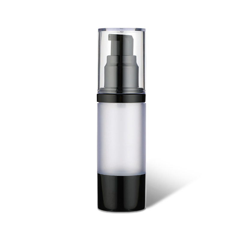 Botella para el cuidado de la piel al vacío clásica redonda de aluminio YH-L30B-2