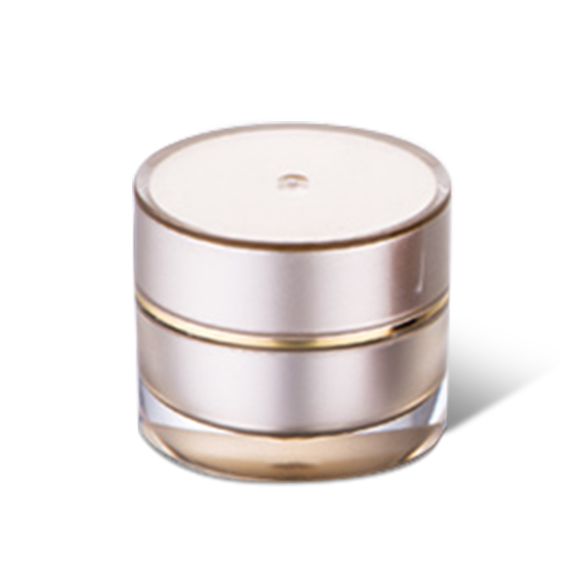 Tarro de muestra tarro de crema acrílica de doble pared tarro cosmético para el cuidado de la piel empaquetado YH-CJ007,5G